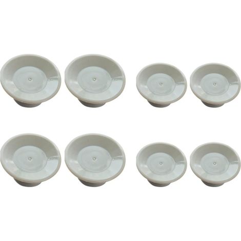 Support pour Ordinateur Portable en PVC 8 Pièces Blanc (1/5)