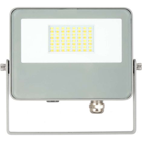 Proiettore LED da Esterno SKY 20W con Tecnologia Switch CCT 3000K/4000K/5000K, Fascio 115º, Struttura in Alluminio Argento - Beneito & Faure