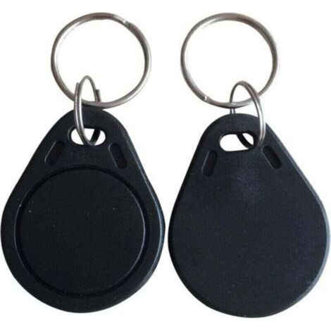 Lot de 10 badges RFID 13.56 MHz programmables – Étanches et modifiables via application MCT Android – Pour gestion d'accès et contrôle d'accès - 56Mhz (1/2)