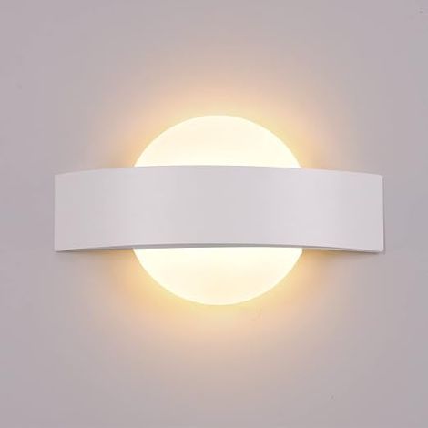 Bedside Lamps 6W LED Wall Lights Acrylic Material Reading Lamp Metal Wall Light 3000K Warm White (1/2)