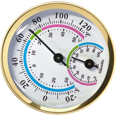 Aluminium Innenraum Hygrometer und Thermometer für Werkstätten und Lager Sicher in Anwendung Präzise Messung von Temperatur und Luftfeuchtigkeit (1/5)