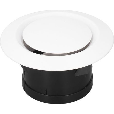 Bouche d'aération ronde réglable en ABS pour salle de bain, montage mural, gain de place, 4 pouces. (1/5)