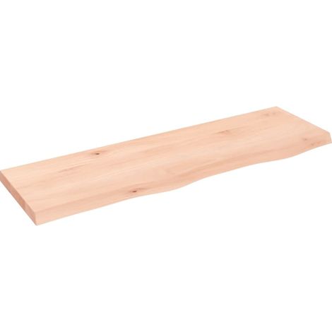 Maison Exclusive - Waschtischplatte 100x30x(2-4) cm Massivholz Un