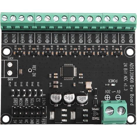 1 module ADC ADS131M08, 8 canaux d'entrée différentiels, convertisseur analogique-numérique haute précision 24 bits (1/5)