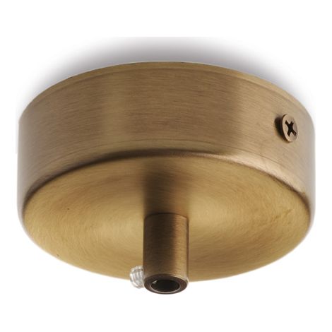 Rosone multicavo ferro bronzato diametro 8 con 1 foro H.3 - Ø8