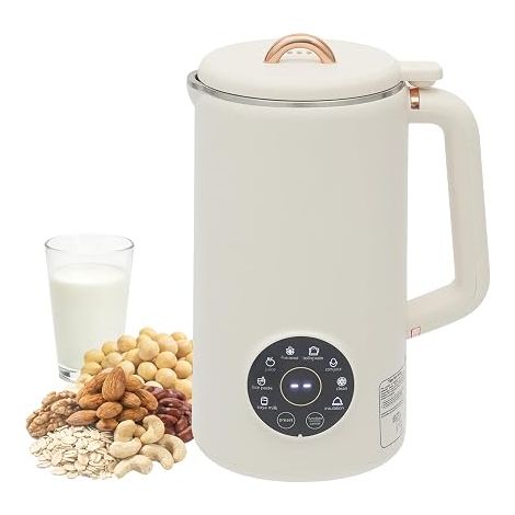 Machine à Lait de Noix 1000ml, Machine à Lait de Soja avec Minuteur 12h & Température Maintenue 12h, 10 Lames, Préparation Automatique de Lait Végétal & Machine à Milkshake, pour 3-5 (1/5)