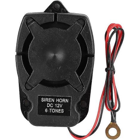 Altavoz de alarma antirrobo para vehículos de 12 V CC, bocina, 6 sonidos, 110 dB, accesorios para sistemas de seguridad [jkw] (1/5)