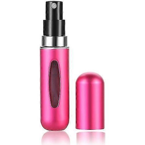 5 ml, 6 ml, 8 ml Mini-Parfümflasche mit Bodenbefüllung, nachfüllbar, leerer Kosmetikbehälter, Zerstäuberflasche für unterwegs-5ml-Rose Red