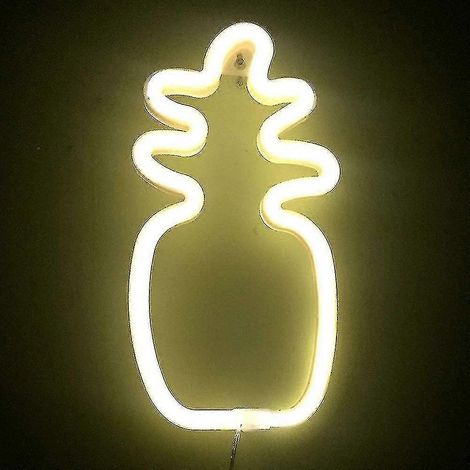 Décoration lumineuse LED néon ananas veilleuse pour Noël (1/5)