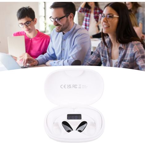 [Écouteurs Traducteurs Bluetooth] Casque audio AI traduction langues 74 accents 70 sans fil avec suppression de bruit pour musique apps calls blanc (1/5)