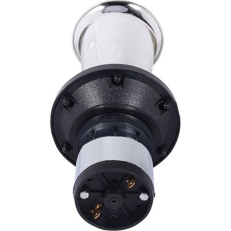 Retro 12V 110dB Horn – Powerful Plastic Car Horn – Easy Installation for 12V Vehicles – Silver Finish (1/5)