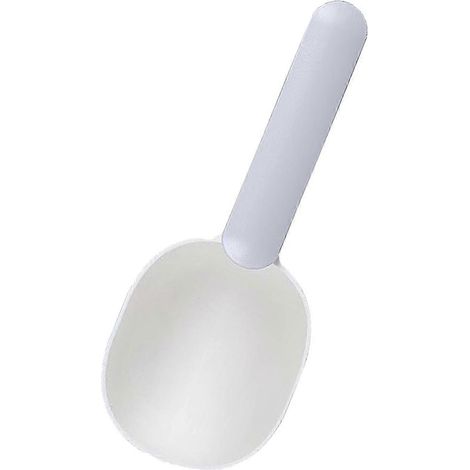 Cuillère doseuse/pelle pour croquettes pour chien/chat, bleu marine/rose-Light Grey White