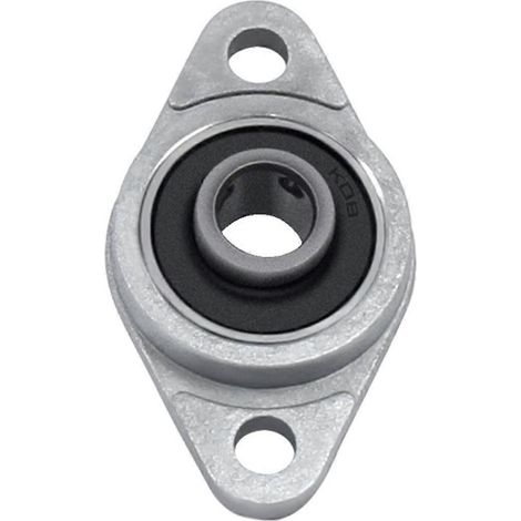 KFL-Serie, Flansch-Stehlager aus Zinklegierung, 15 mm Bohrungsdurchmesser, Stahlschraubensicherung