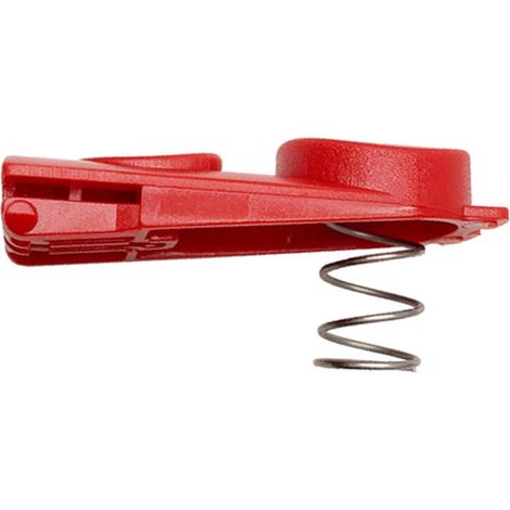Bouton de verrouillage de rechange pour clip de tube d'aspirateur, rouge, avec ressort, compatible avec Dyson V7 V8 V10 V11 V15 (1/5)