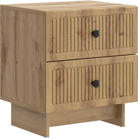 Armadio da Notte Rovere Artigianale 43 x 34,5 x 47,5 cm vidaXL