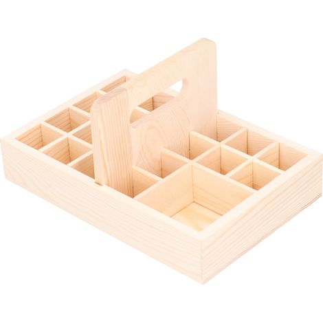 Boîte de Rangement en Bois 21 Cases pour Huiles Essentielles et Vernis à Ongles, Organisateur d'Aromathérapie Déco Maison (1/5)