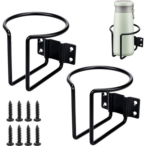 2 portavasos universales de acero inoxidable para barco, coche, yate, camión, autocaravana, barco. (1/5)