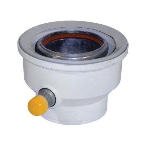 Ubbink 224138 Kit adaptador universal Rolux Gaz Alu - Alu diam. 60/100 80/125 - blanco