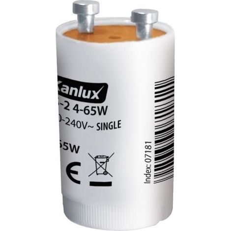Kanlux – Allumeur pour lampes fluorescentes 4-65W – Tension 230V – Longueur 40mm – Largeur 20mm – Hauteur 20mm