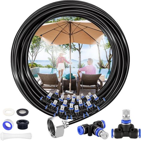 20M Outdoor Mist with 20 Nozzles For Terrace Garden Greenhouse Parasols (1/5)