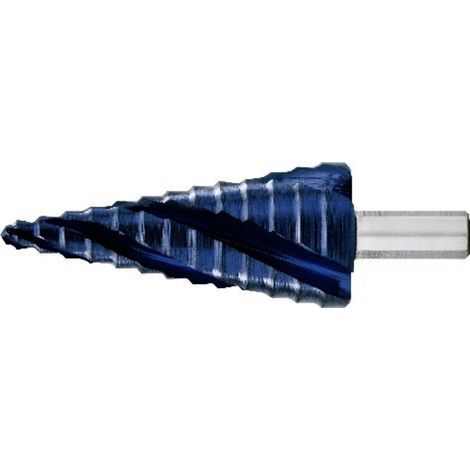 Exact Stufenbohrer HSS TiAlN 4-fach Spiralnute 4-12mm