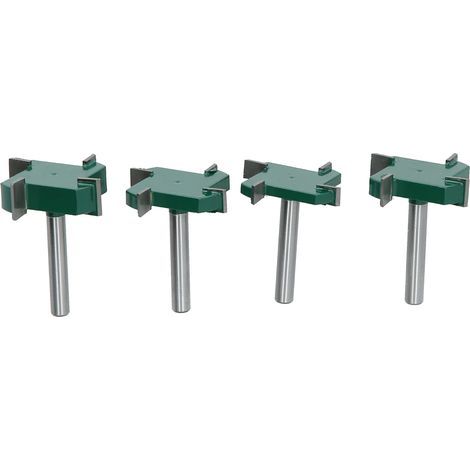 4-teiliger T-Nutenfräser aus Kohlenstoffstahl für Holz, 6 mm Schaft, Schneid- und Fräswerkzeug (1/5)