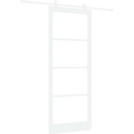 Maison Exclusive - Schiebetür ORKDAL Weiß 93 x 232 cm Massivholz