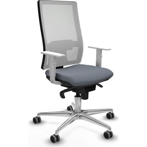 Piqueras y Crespo Chaise de bureau gris ergonomique