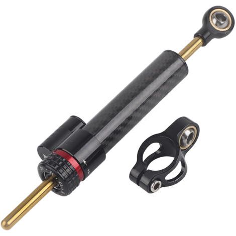 Fibre de Carbone Fibre de Direction Universelle Stabilisateur de Fourche à Feuilles élevées pour la Moto Réduire la Fatigue de Conduite pour (1/5)