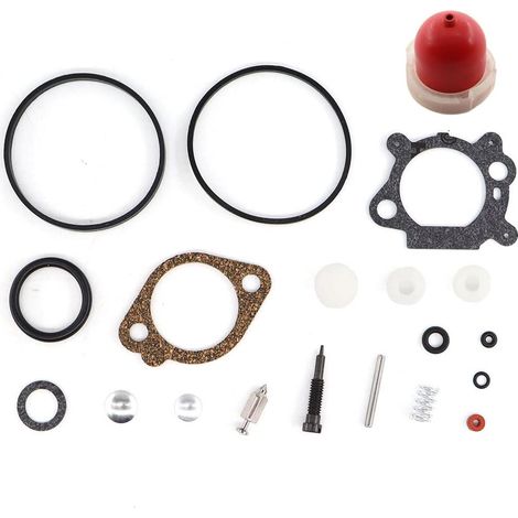 MCHNIC Kit de réparation de joint de carburateur pompe d'amorçage pour Briggs Stratton 398183 490937 498261 pour moteurs 3,5-4 HP MAX & Quantum et moteurs horizontaux 5HP avec 122K00 123K00