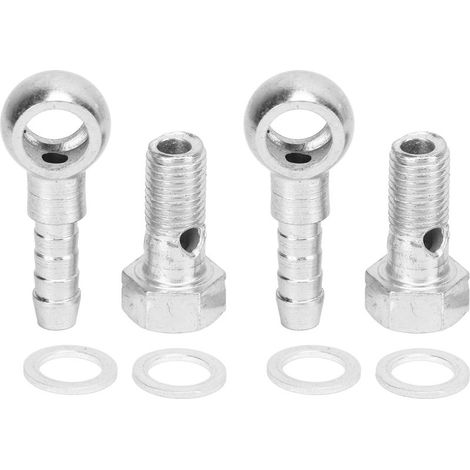 Banjo-Kit, M8 Turbolader-Hohlschrauben-Kit, ein Paar Zubehörteile für 4-5mm Rohre, M8X1 Kraftstoff-Öl-Schraube. (1/5)