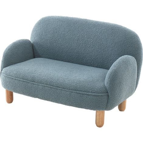 Canapé Enfant Bouclette "Rocky" 89cm Bleu (1/5)