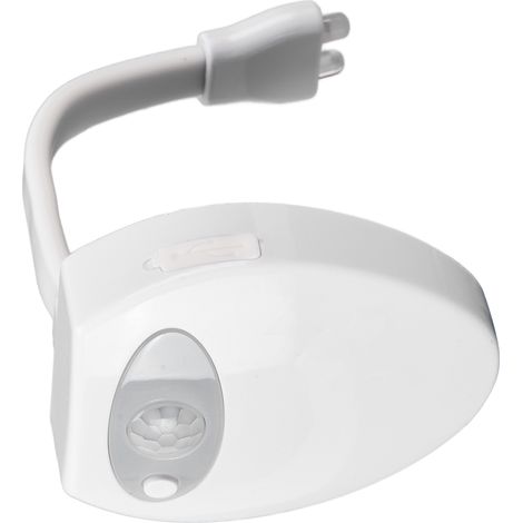 Éclairage de toilette à changement de couleur automatique, capteur intelligent, double LED, effet céramique. (1/5)