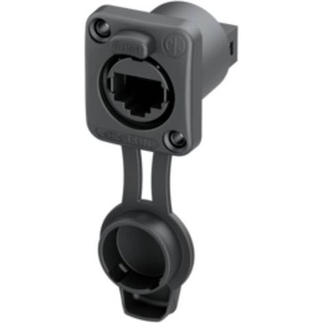 Neutrik Presa da incasso etherCON TOP airtight IDC NE8FDIS-TOP Presa Nero 1 pz.