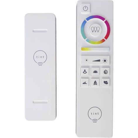 tint Telecomando intelligente – Controllo colori e bianco – Regolazione gruppi di luce – 9 scene di luce preprogrammate – Colore: bianco (1/5)