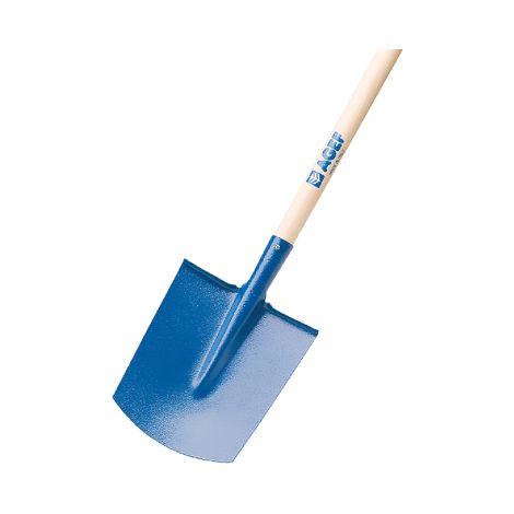 Pelle de jardin carre'e beche/beche en me'tal texture' avec manche en hetre 120cm