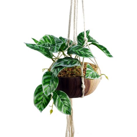 85cm Hanging Artificial Pothos Plant with Planter (1/3)