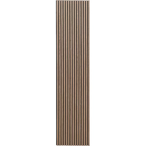 Acoustic Panels, Walnut Wall Panels, Wall Panels in Various Formats, Wall Decoration for Living Room, Wood Wall Decoration, Acoustic Panels, Slatted Wall, Pack of 2 (300 x 2 Pieces) (1/5)