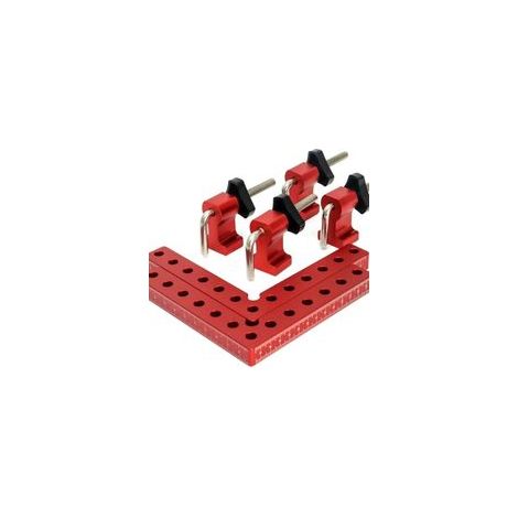 2 pièces d’équerres de serrage en aluminium, équerres angulaires précises à 90° pour menuiserie, fabrication de cadres photo, boîtes et caisses – 14 × 14 cm (1/5)