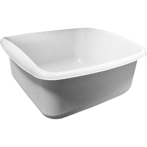 Barreño selecta cuadrado 9l blanco (1/2)