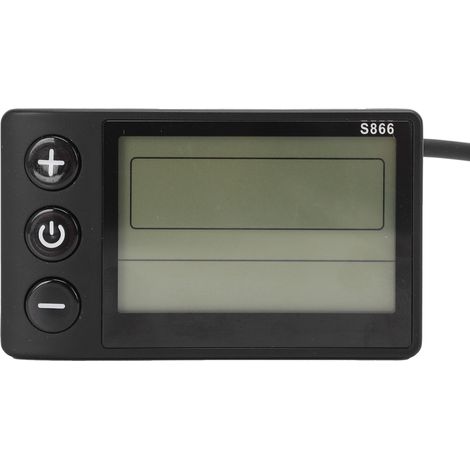 Compteur LCD pour vélo électrique S866 ABS, panneau de commande avec connecteur étanche à 6 broches pour modification de scooter (1/5)