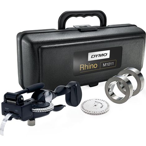 Dymo S0720090 Rhino M1011 Etichettatrice a Rilievo, Nero (1/4)