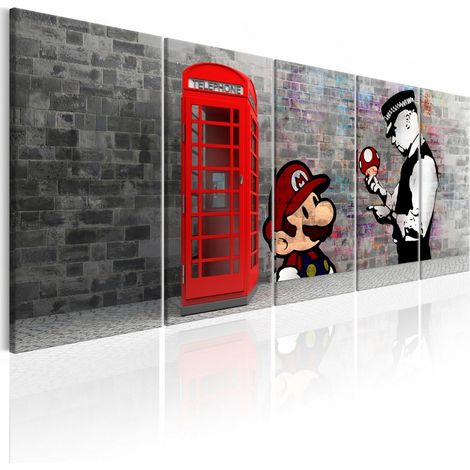 Tableau graffiti de brique I - 200 x 80 cm (1/4)