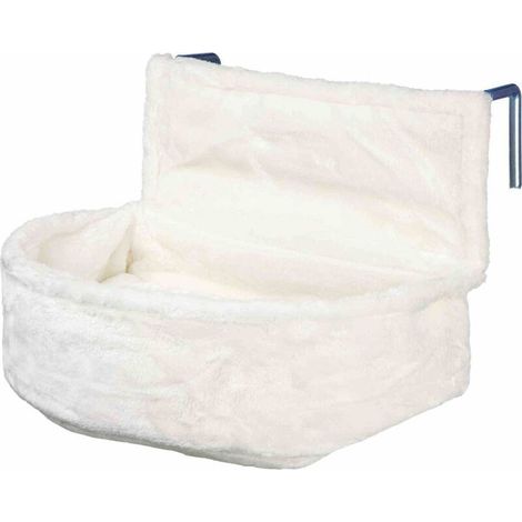 Sac doux pour radiateur pour chats – Jouet en peluche à poils courts – Coussin double face – Structure métallique robuste – Support réglable – 47 × 49 × 38 cm (1/5)
