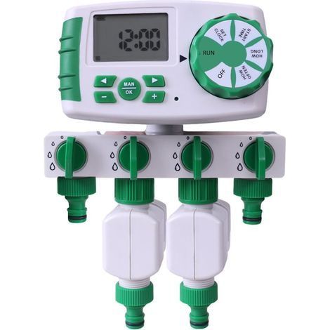 Minuteur d'arrosage Automatique à 4 Sorties pour Tuyau d'arrosage programmable 4 Zones (1/5)