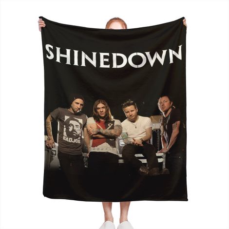 Shinedown Flanelldecke, leicht, weich, fusselfrei, wärmend, für klimatisierte Räume, mit Mustern, Überwurfdecke für Schlafzimmer, 76 x 102 cm (1/5)