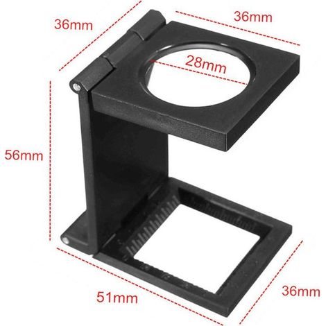 10x Folding Tabletop Magnifier – Zinc Alloy and Optical Glass – For Watchmaking, Jewelry, and Precision Work (1/5)