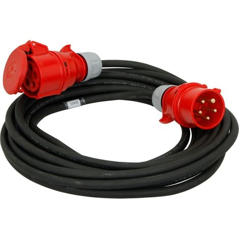 Rallonge CEE fiche 32A 400V longeur 25m
