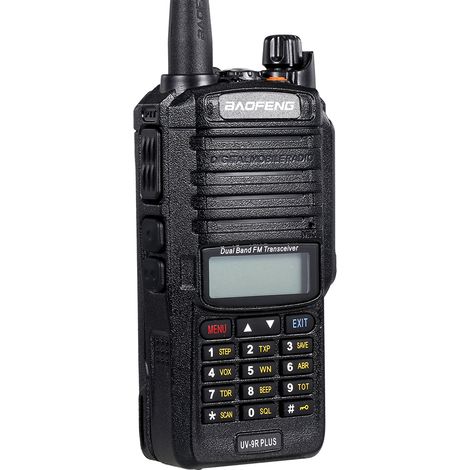 BAOFENG UV-9R Plus Radio portable bidirectionnelle double bande, talkie-walkie portable, émetteur-récepteur FM, étanche à l'eau et à la poussière (IP67), prise UE (1/5)