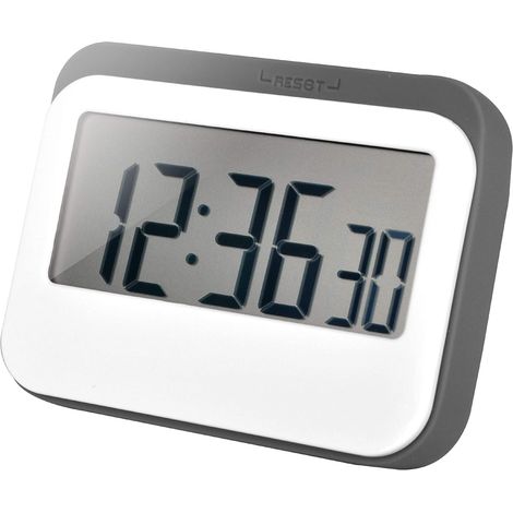 Réveil numérique avec minuterie, minuterie de cuisine, grand écran LED, conception magnétique, batterie remplaçable pour enfants et personnes âgées. (1/5)
